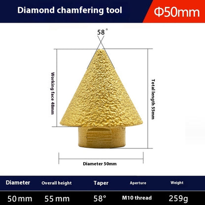 Newly Released at Buy Center: Brazing Diamond Chamfering Machine Ceramic Tile Marble Drilling M10 50mm Brazing Chamferer