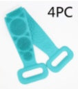 Hot New Items at Buy Center: Bath Towel Silicone Rubbing Back Towel 4PC Mint Green