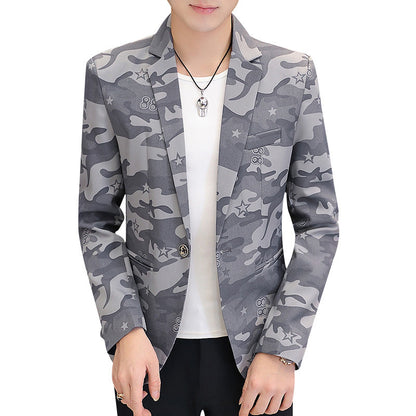 Fresh on the Scene at Buy Center: Men's Casual Camouflage Small Suit