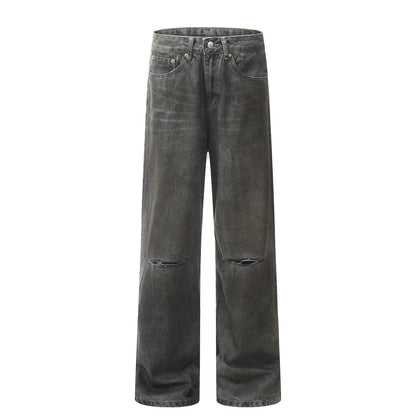 Newly Released at Buy Center: Fashion Beggar Dirty Pants Men's Jeans Black