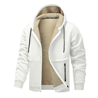 Men's Fashion Lambswool Thickened Coat Sweatshirt Buy Center