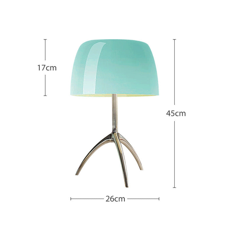 Just Arrived at Buy Center: Copper Table Lamp Middle Ancient House Retro Designer Lamps Large Blue Cover