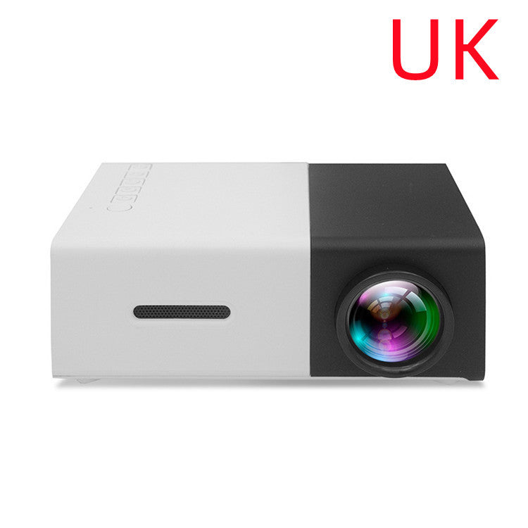 Portable Projector 3D Hd Led Home Theater Cinema HDMI-compatible Usb Audio Projector Yg300 Mini Projector Black UK