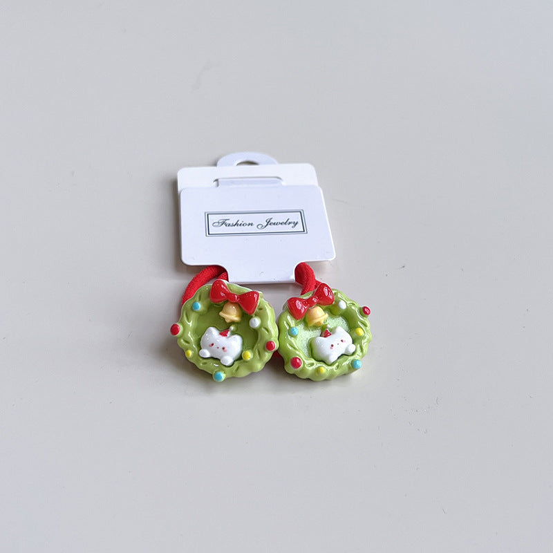 Christmas Hair Accessories Little Girl Christmas Tree Elk Barrettes Buy Center