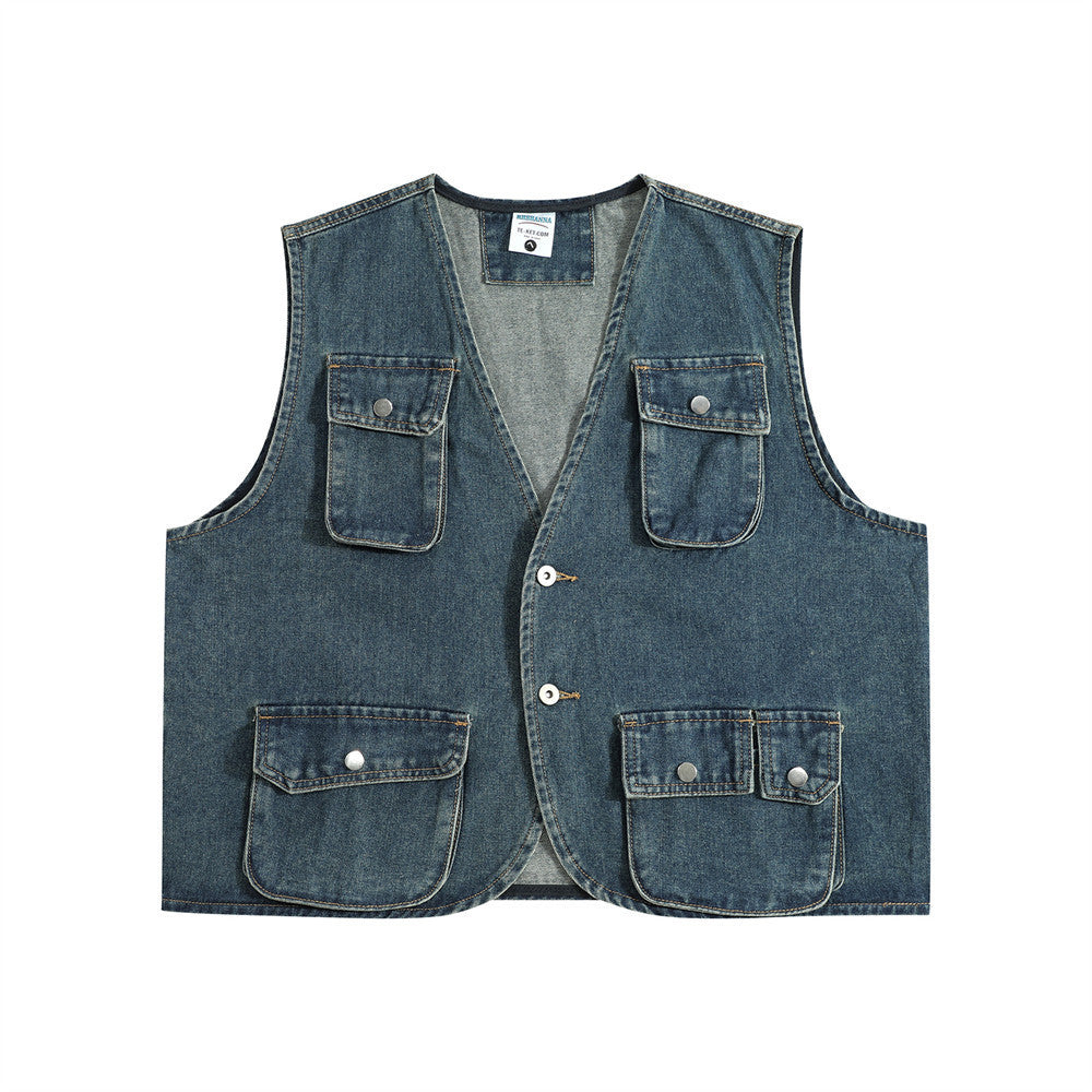 Hot New Items at Buy Center: Men's American-style Functional Tactical Pocket Loose-fitting Waistcoat