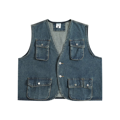 Hot New Items at Buy Center: Men's American-style Functional Tactical Pocket Loose-fitting Waistcoat