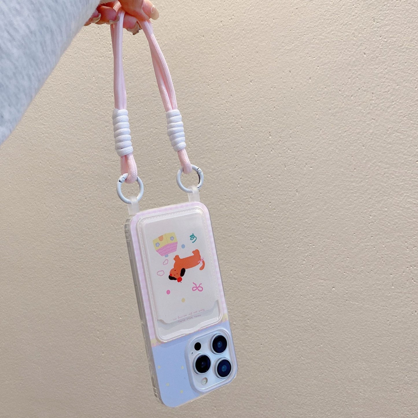 Just Arrived at Buy Center: Cartoon Lanyard Phone Case Card Holder Protective Case