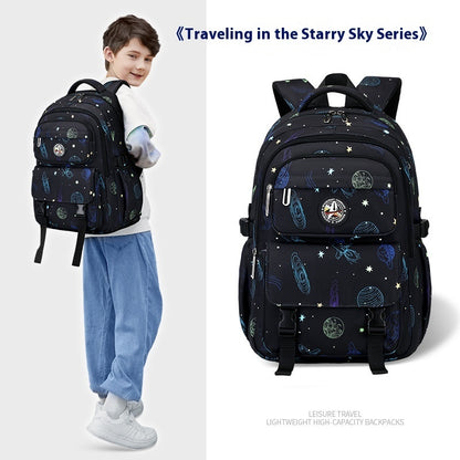 Primary School Student Starry Sky Leisure Schoolbag Junior High School Student Backpack