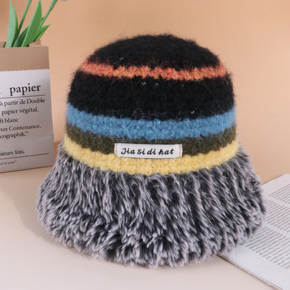 Autumn And Winter Dopamine Knitted Wool Cap Women's Warm Korean Style Buy Center