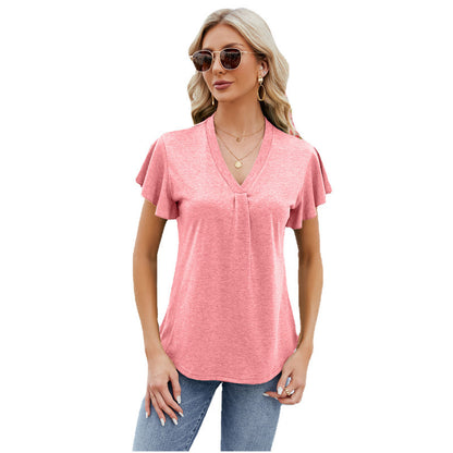 Buy Center Deal-Fashion Short Sleeve T-shirt Top For Women Pink