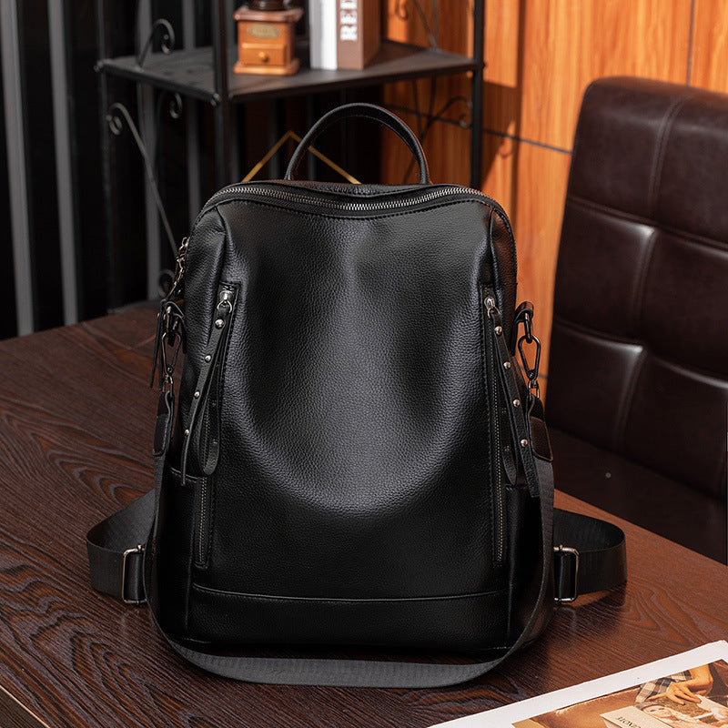 Trendy Backpack Women's Fashionable PU Soft Leather Buy Center