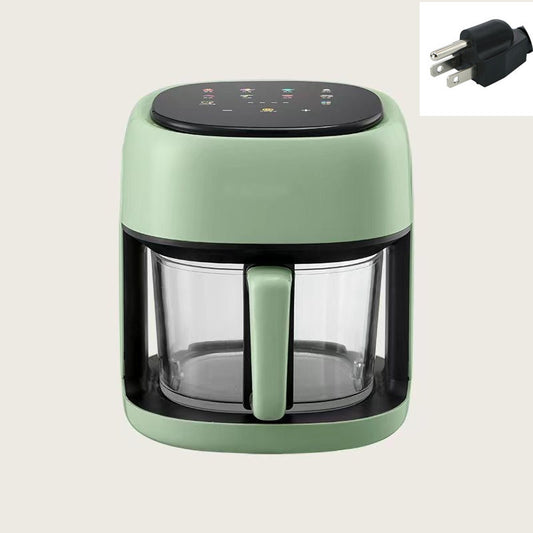 Hot New Arrivals at Buy Center: Home Intelligent Large Capacity Visual Multifunctional Air Fryer 4.5L Avocado Green US