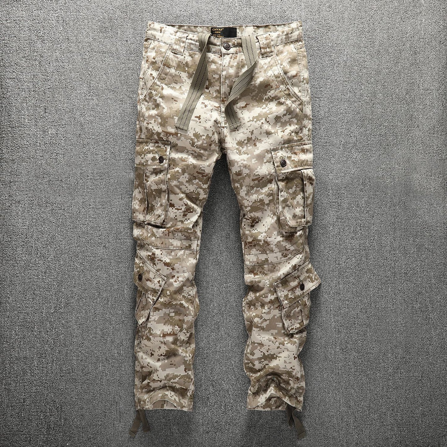 Fresh on the Scene at Buy Center: Men's Overalls Casual Trousers Camouflage Feet Snowflake Camouflage