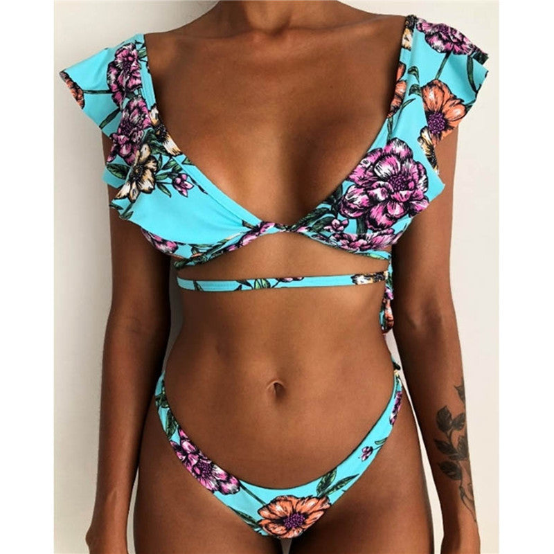 Hot New Items at Buy Center: Swimsuit Split Printed Bikini