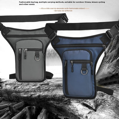 Men's Waist And Leg Bag Multi-functional Waterproof Shoulder