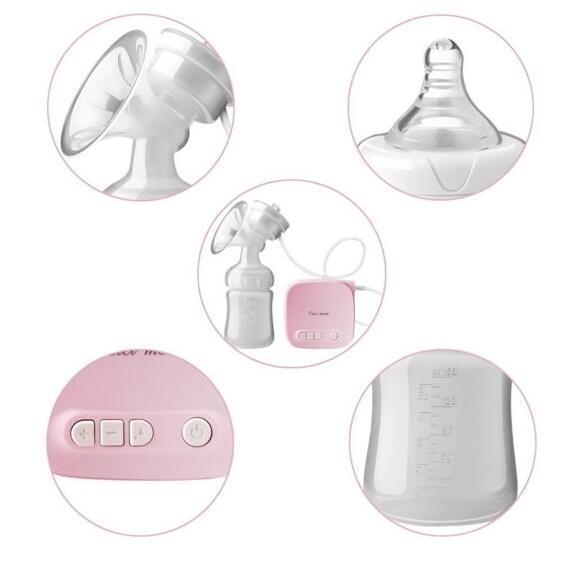 Automatic Milk Pumps Kit Electric Breast Natural Suction Enlarger Feeding Bottle USB Breast Milksucker BM