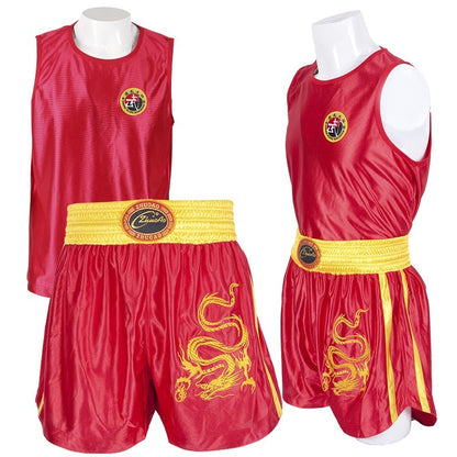 Zhuoao Solong Tattoo Clothes For Sanda Muay Thai Shorts Men And Women Clothes For Sanda Red