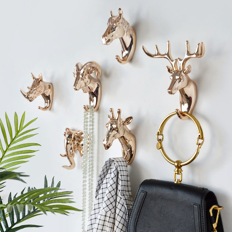 Just Arrived at Buy Center: Home Creative Cartoon Punch-free Clothes Hanger Deer Head Hook