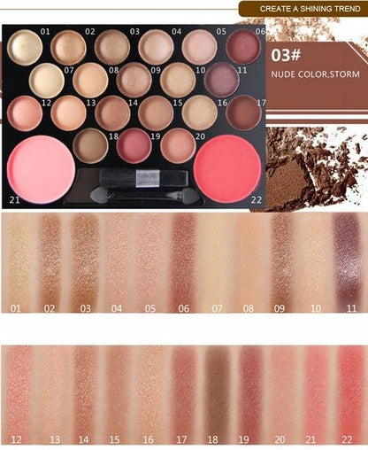 Hot New Items at Buy Center: The Novo 22 Colors Eyeshadow & Giltter Palette Set Family 3