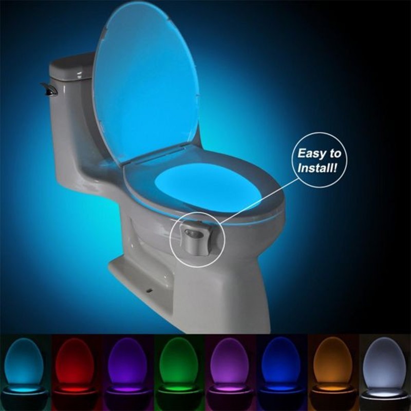 Toilet Induction LED Night Light 8colors