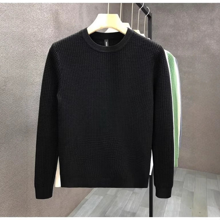 Loose Round Neck Sweater Men's Knitted Shirt Buy Center