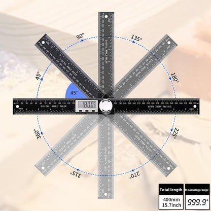 Fresh Arrivals at Buy Center: Electronic Digital Display ABS Plastic Woodworking Ruler Angle Meter 360 Degrees