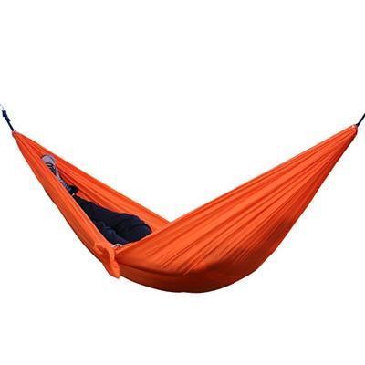 Backpacking Hammock - Portable Nylon Parachute Outdoor Double Hammock Orange