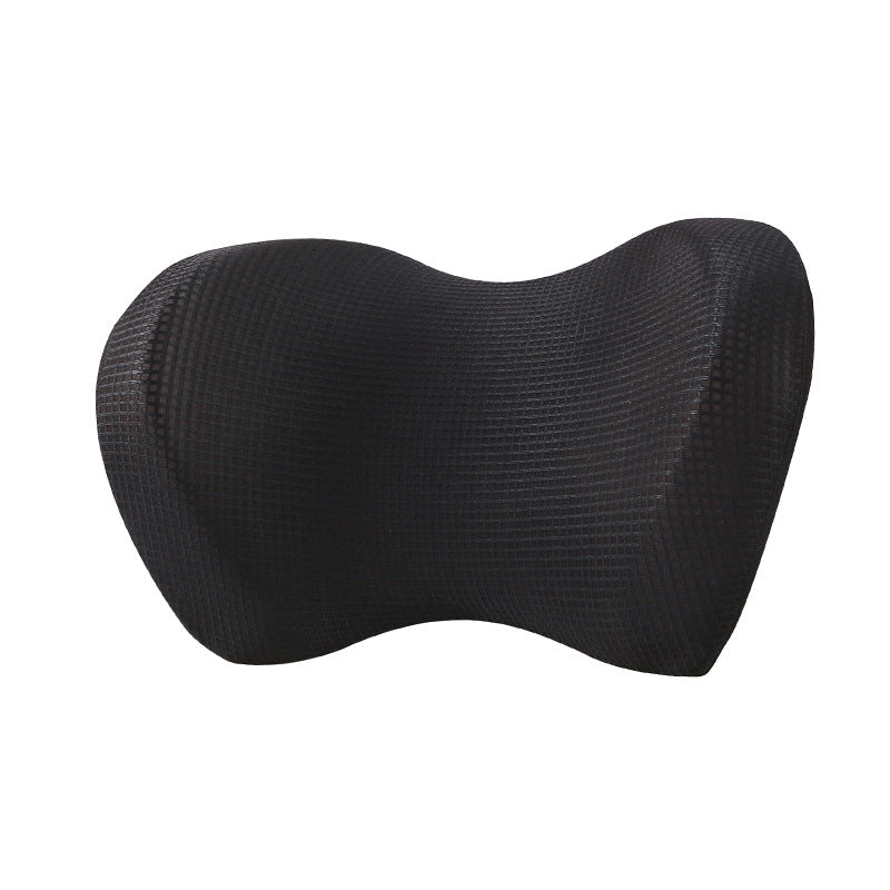 Just Arrived at Buy Center: Headrest Car Ice Silk Pillow Neck Protection Memory Foam Black 20X30X14cm