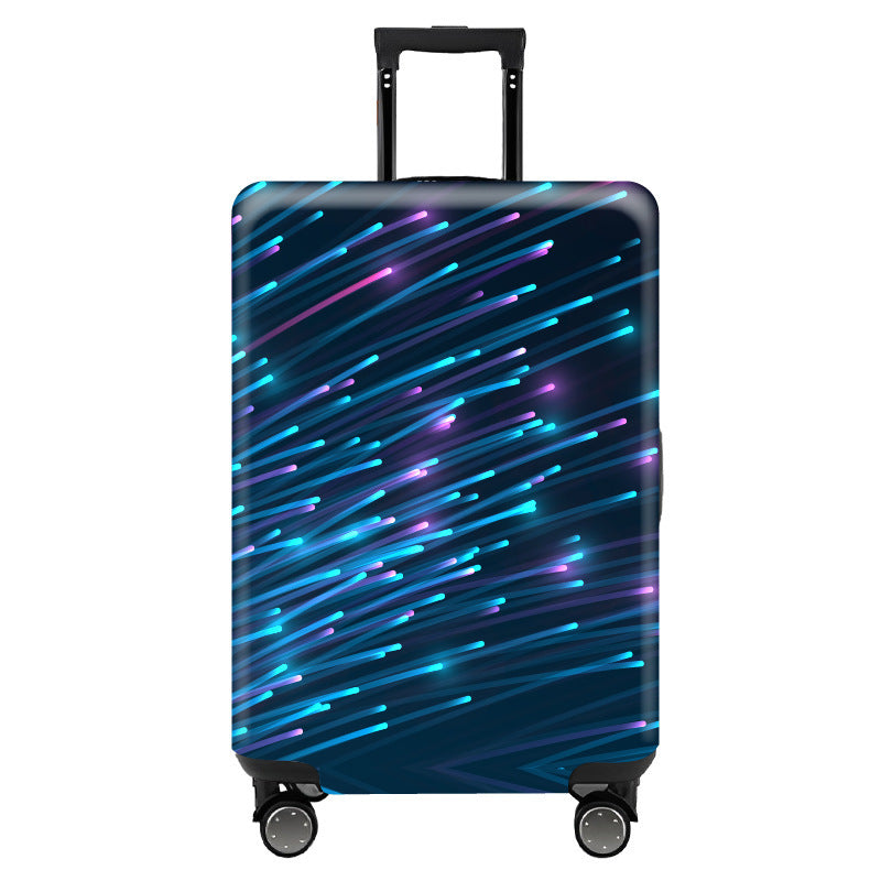 Newly Released at Buy Center: Trendy Unique Suitcase Suite Elastic Case Cover Luggage Protective Cover Travel Trolley Case Dust Cover 017style