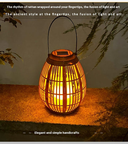 Hot New Items at Buy Center: Solar Garden Decoration Bamboo Woven Candle Lights