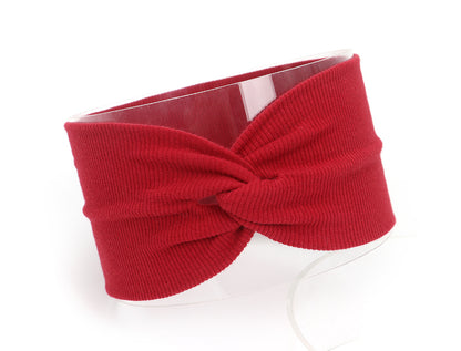 New Children's Elastic Headband Babies' Headwear Purplish Red