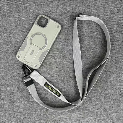 Just Arrived at Buy Center: 15 Phone Case Bundesliga Magnetic IPhone14Plus Invisible Bracket Titan Gray With Lanyard