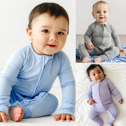 Hot New Items at Buy Center: Bamboo Fiber Baby Jumpsuit Baby Zipper Pajamas