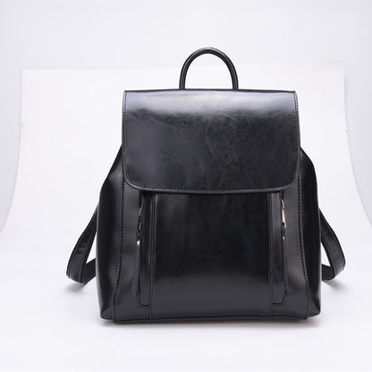 Newly Arrived at Buy Center: New Women's Fashion Leather Multi-functional Backpack Black