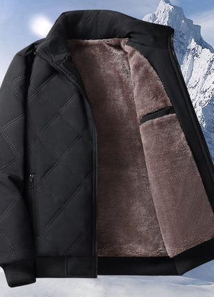 Abrigo con forro polar para otoño e invierno para hombre