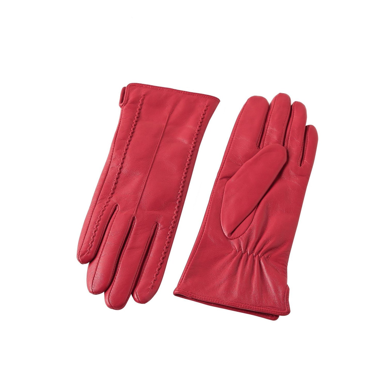 European And American Ladies Color Sheepskin Gloves Fashion Autumn And Winter Warm With Velvet Buy Center