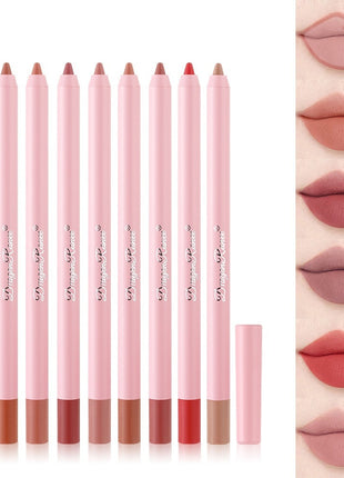 Lápiz labial delineador de labios resistente al agua con acabado mate Cameo Brown Hook Line Lip