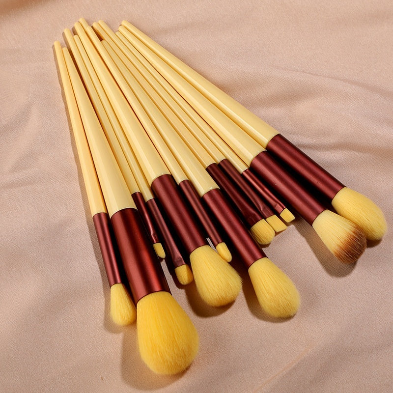 13 PCs Purpleflower Holly Leaf Makeup Brushes Suit Soft Hair Buy Center