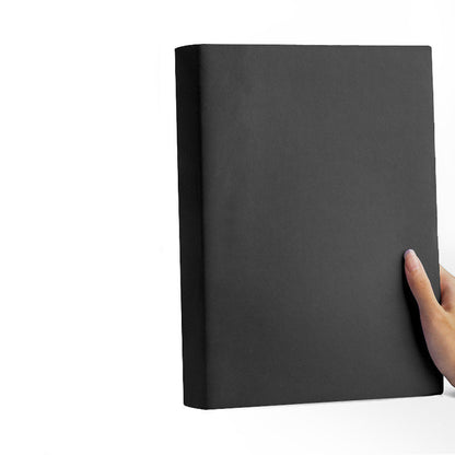 New at Buy Center: Notebook Thickened Notepad Soft Leather Blank Black