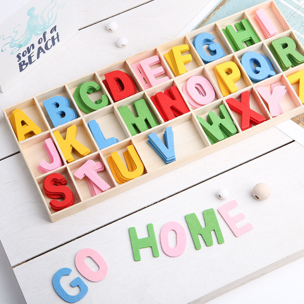 Hot New Items at Buy Center: Boxed English Building Blocks Creative Style Figures Letter Ornaments Toys