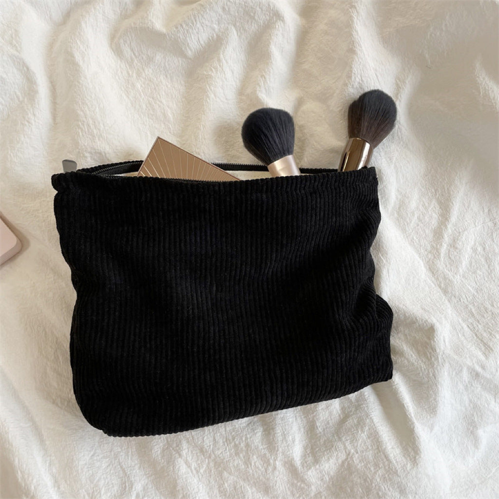 Corduroy Canvas Makeup Bag Simple Buy Center