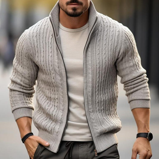 Men's Thickened Casual Stand Collar Thick Sweater | Men's Clothing4 | Buy Center