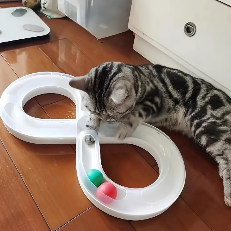 Buy Center Top Rated-Cat Toys Self Hi To Relieve Boredom Cat Turntable Track Ball Kitten Teasing Cat Stick Pet Cat Consumption