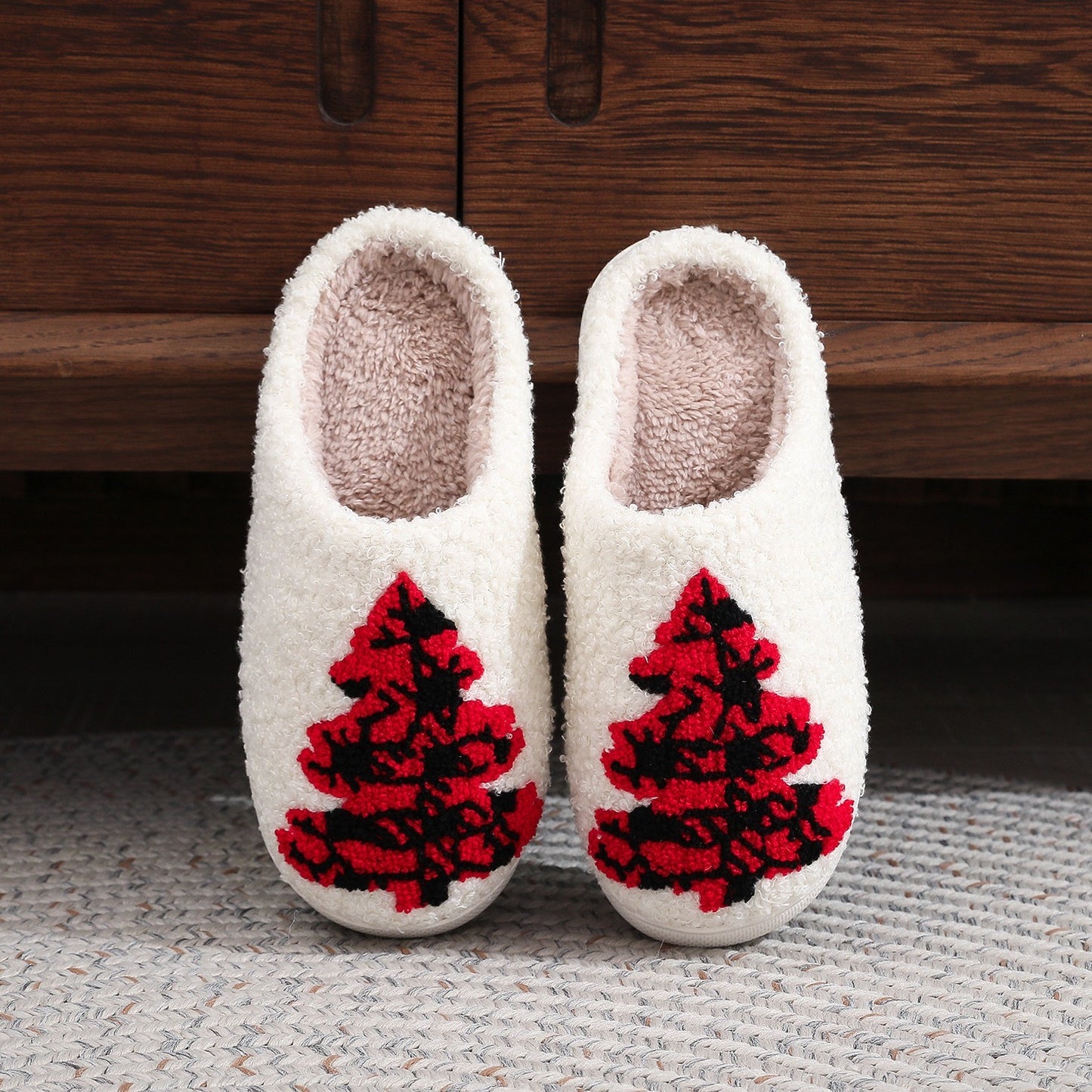 Christmas Tree Home Slippers Fashion Non-slip Floor Bedroom Slipper For Women Fuzzy House Shoes Winter | Bags & Shoes2 | Buy Center