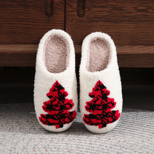 Christmas Tree Home Slippers Fashion Non-slip Floor Bedroom Slipper For Women Fuzzy House Shoes Winter | Bags & Shoes2 | Buy Center