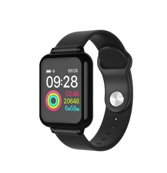 Compatible with Apple , B57 color screen smart sports watch Black