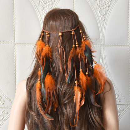 Newly Released at Buy Center: Feather Hair Band New Retro Fringed Headwear