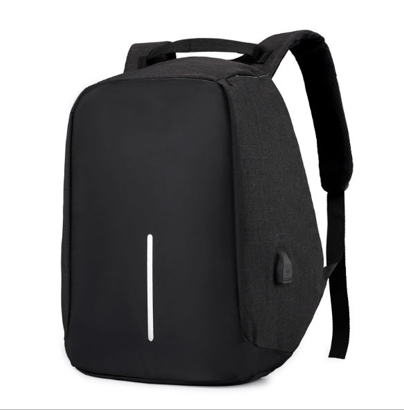 Multi-Functional Water Resistant USB Charging Computer Notebook Backpack Bag Black