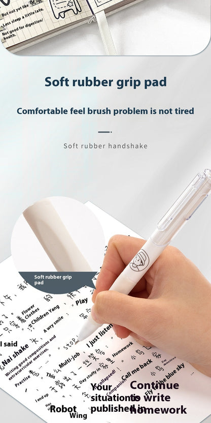 Buy Center Handpicked- Student Quick-drying White Brush Questions Neutral Black 05 Press Good-looking Exam Signature