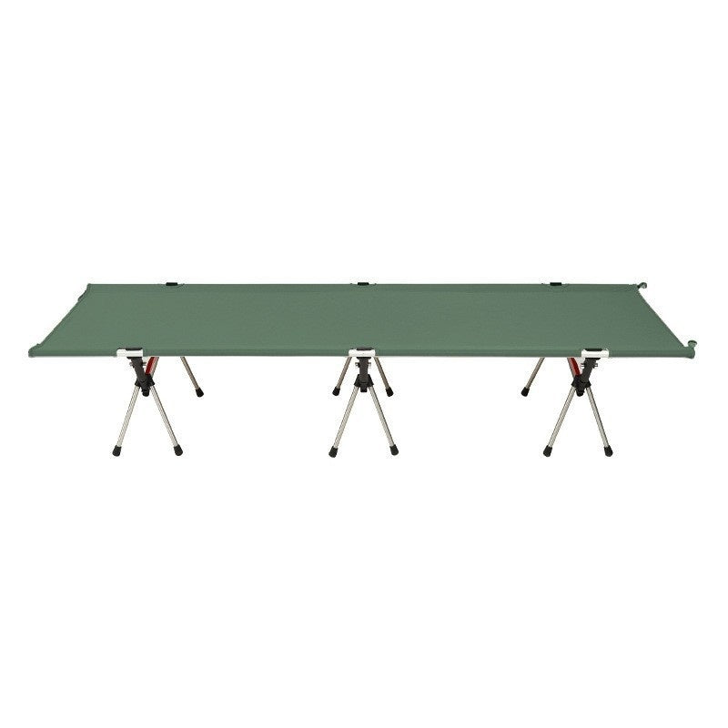 Just Arrived at Buy Center: Lightweight Portable Dual-purpose Outdoor Folding Bed High And Low Army Green